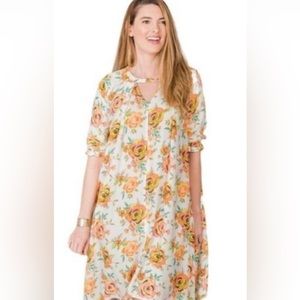 Matilda Jane Adventure Begins Sunday Best Floral Dress Size Large
